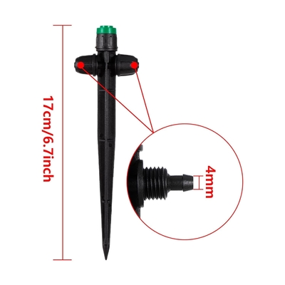 Altezza 6,5 pollici 16,5 cm Aggiustabili gocciolanti di irrigazione per sistema di irrigazione
