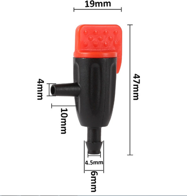 Ingrosso 0 ~ 40L regolabile irrigazione gocciolante di plastica gocciolante di acqua 1/4' Barb