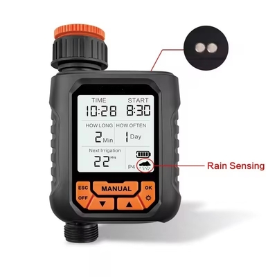 Grande schermo LCD Water Timer impermeabile casa giardino irrigazione tempistica pioggia